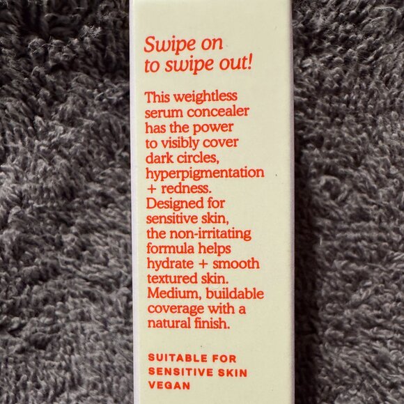 Tower 28 Beauty  Swipe All-Over Hydrating Serum Concealer, 4.0 DTLA - light with - Picture 3 of 4